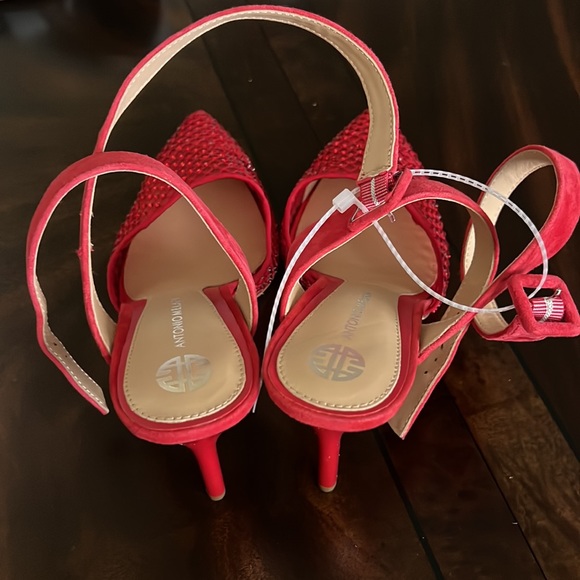 Antonio Melani Emme Suede Mesh Rhinestone Pumps - Picture 5 of 9